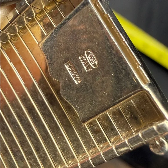 Vintage silver Geometric Necklace with Matching Bracelet - Picture 8 of 17